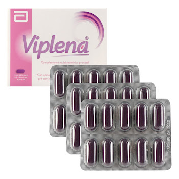 Viplena Multivitaminico Prenatal 120 mg Abbott Caja x 30 Cápsulas  