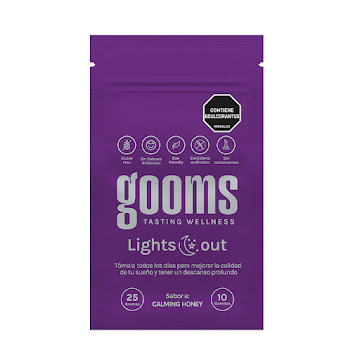 Gomas Multivitamínicas Gooms Lights Out Sueño Profundo Sachet x 150 gr  