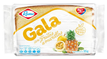 Ponqué Gala Frutos Amarillos Ramo Paquete x 55 gr  