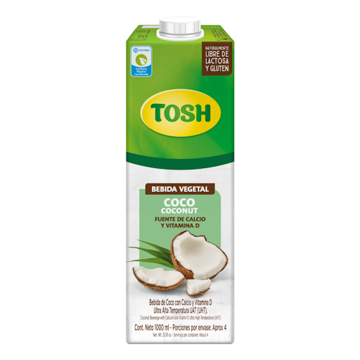 Bebida Vegetal Tosh Coco x 1 Lt Tosh Caja x 1