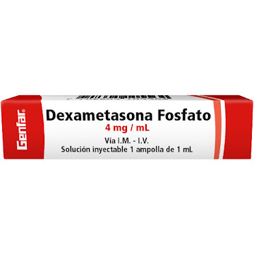 Dexametasona Genfar 4 mg Caja x 1 Ampolla  