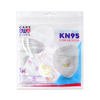 Tapaboca Niños Care Nova KN95 Con Valvula x 1Und   
