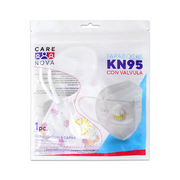 Tapaboca Niños Care Nova KN95 Con Valvula x 1Und   