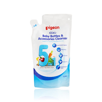 Limpiador Pigeon 5 en 1 para Biberones Repuesto x 450 ml  