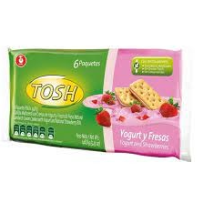 Galletas Tosh Yogurt Y Fresas Fracción x 24.8 gr  