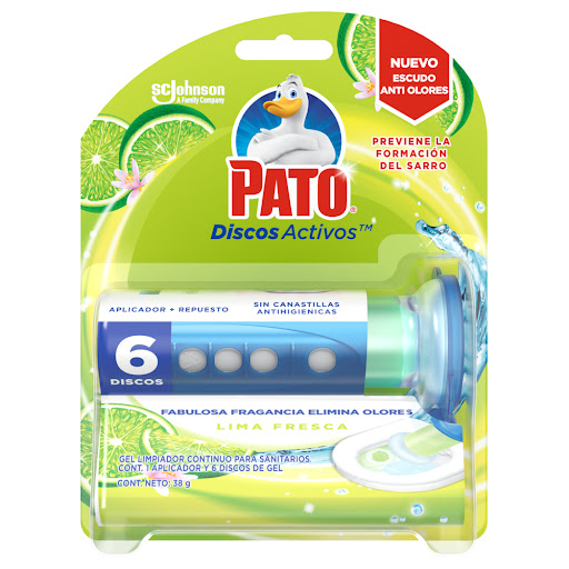 Limpiador De Baños Pato Discos Activos Fragancia Cítrica Empaque x 36 ml