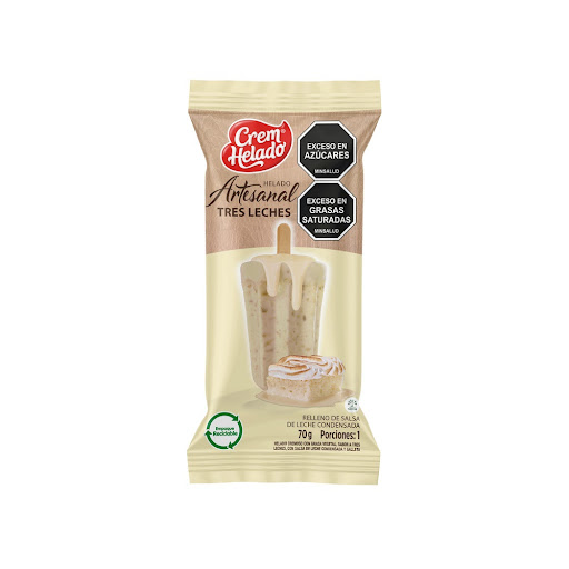 Helado Crem Helado Artesanal Postre De Tres Leches x 80 gr