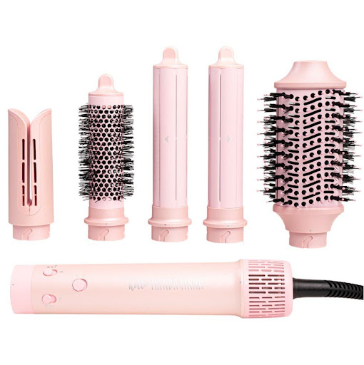 FULL BLOW Mandarinna 2.0 Kit 4 En 1 Varitas Rizadoras + Secador + 2 Cepillos Secador MANDARINNA BOG  KIT 5 EN 1 x 6 💘4 en 1: Seca, cepilla, moldea y riza tu cabello con resultados de salón, pero en casa.

Tecnología de iones negativos: neutraliza la electricidad estática y protege la fibra capilar.
Control total