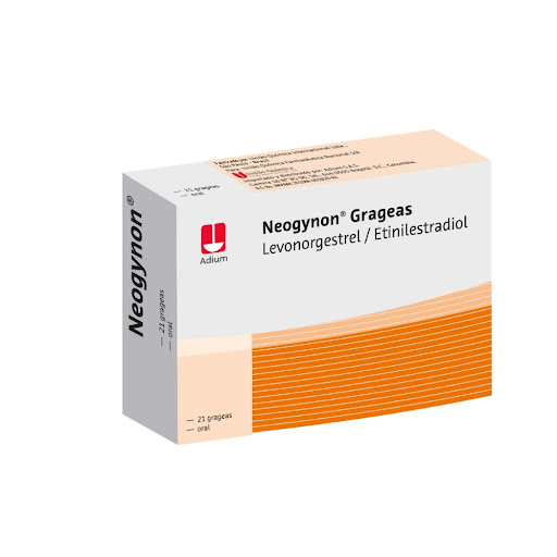 Neogynon Levonorgestrel + Etinilestradiol 0.25mg/0.05mg Adium Caja x 21 Grageas