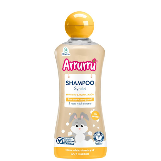 Shampoo Arrurrú Suavidad Y Humectación Syndet Frasco x 400 ml
