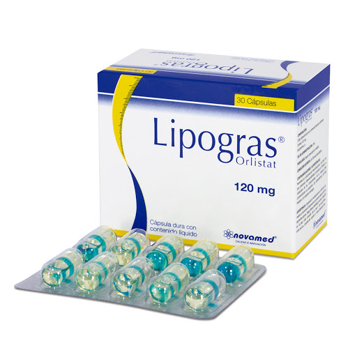 Lipogras Orlistat 120 mg Novamed Caja x 30 Cápsulas