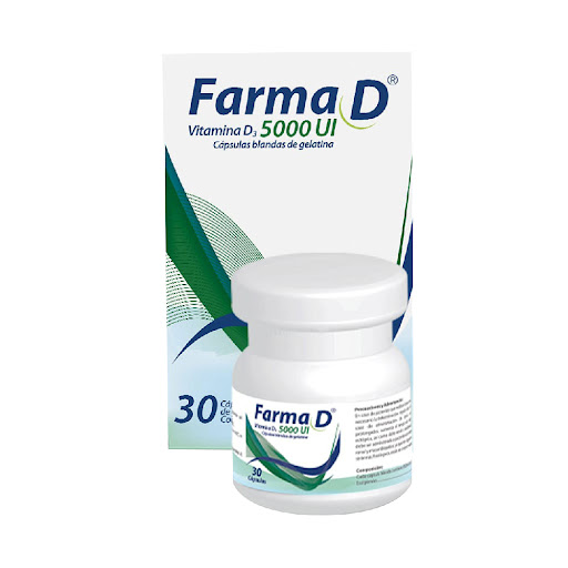 Farma D Vitamina D 5000 Ui Farma de Colombia Frasco x 30 Cápsulas